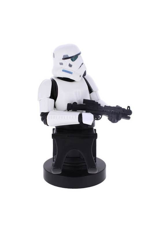 Isola dei Collezionisti - STAR WARS: THE MANDALORIAN - REMNANT STORMTROOPER CABLE GUY (porta smartphone/controller + cavo USB 2 metri separato) - 1