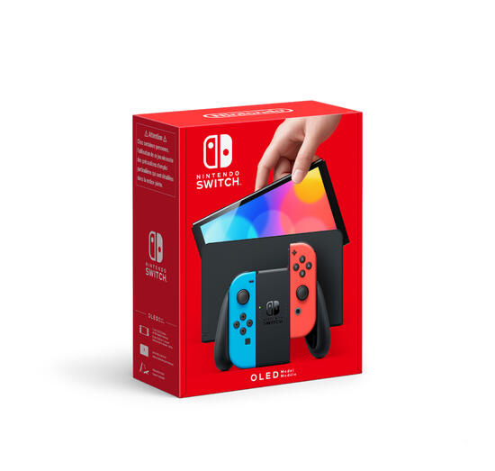 Isola dei Collezionisti - Nintendo Switch OLED  Rosso Neon/Blu Neon - 1