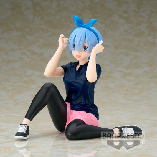 Isola dei Collezionisti - BANPRESTO 18513 - Re:Zero -Starting Life In Another World- -Relax Time-Rem Training Style Ver. - 1