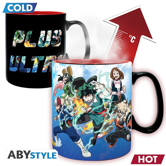 Isola dei Collezionisti - ABYSTYLE MY HERO ACADEMIA - Tazza termosensibile 460ml: "Heroes" - 1