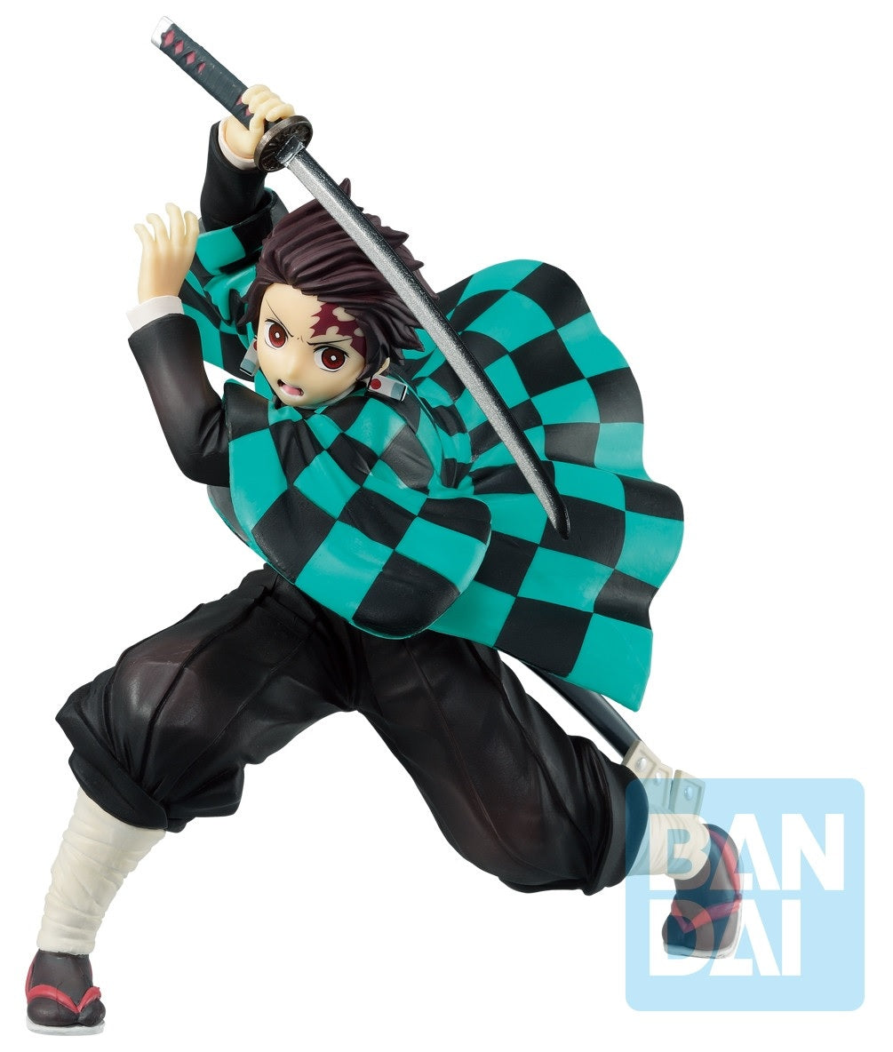 Isola dei Collezionisti - BANPRESTO 60149 - Demon Salyer - Tanjiro Kamado (Unbreakable Heart and Sword) - Ichibansho Figure 15 Cm - 1