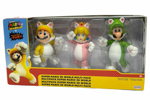 Isola dei Collezionisti - JAKKS PACIFIC NINTENDO SUPER MARIO  3D WORLD  3PACK  FIGURE 10CM. - 1