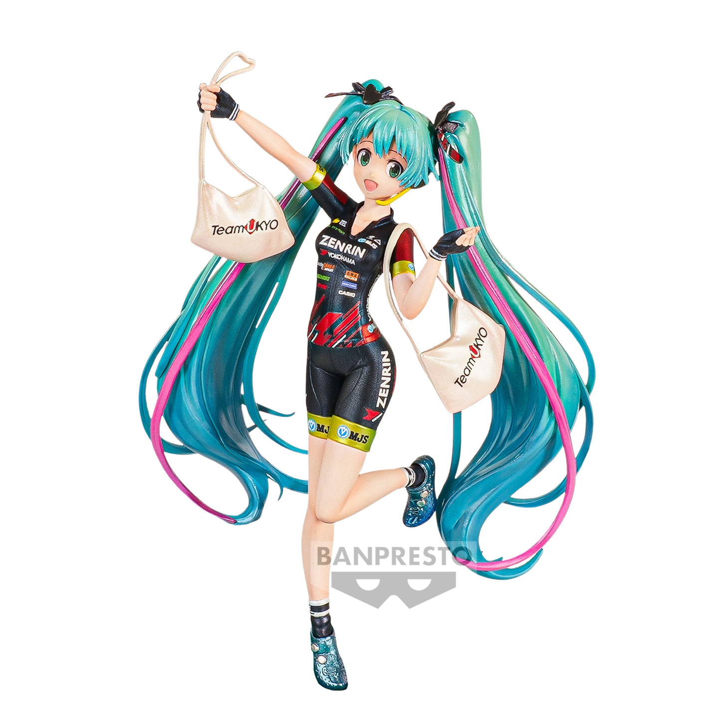 Isola dei Collezionisti - BANPRESTO 19512 - Hatsune Miku Racing Ver. Banpresto Chronicle Espresto Est - Print & Hair - Racing Miku2019 Team Ukyo Cheering Ver. Reproduction - 1