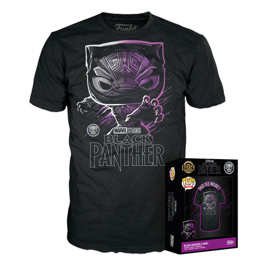 Isola dei Collezionisti - FUNKO POP  Funko Boxed Tee: Marvel - Black Panther T-shirt (L) - 1