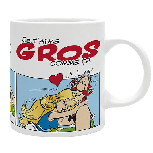 Isola dei Collezionisti - ABYSTYLE ASTERIX - Tazza 320 ml: "JE T'AIME GROS COMME ÃA" - 1