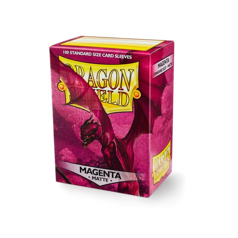 Isola dei Collezionisti - DRAGON SHIELD Standard Sleeves - Matte Magenta (100 Sleeves) - 1