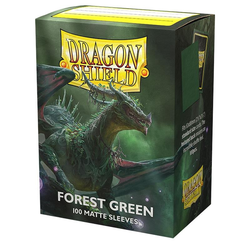 Isola dei Collezionisti - DRAGON SHIELD Standard Sleeves - Matte Forest Green (100 Sleeves) - 1