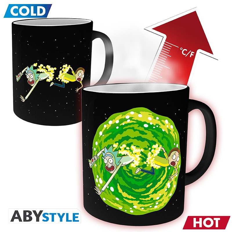 Isola dei Collezionisti - ABYSTYLE RICK AND MORTY - Tazza termosensibile 320 ml: "Portal" - 1