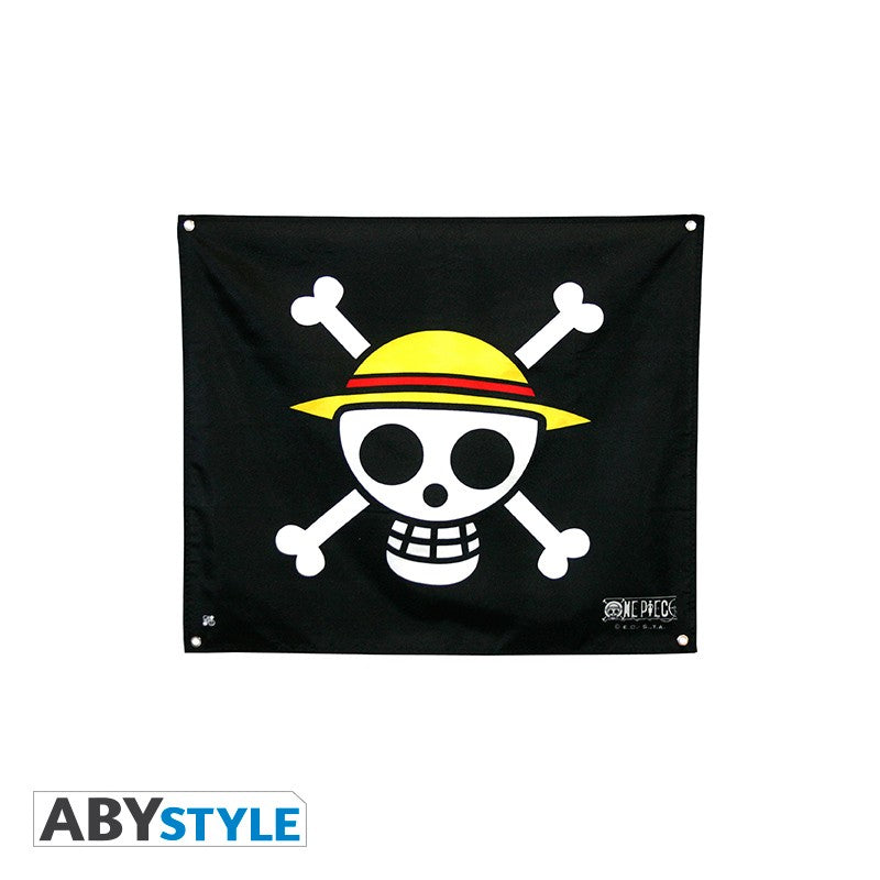 Isola dei Collezionisti - ABYSTYLE ONE PIECE - Replica Bandiera: "Skull - Luffy" (50x60) - 1