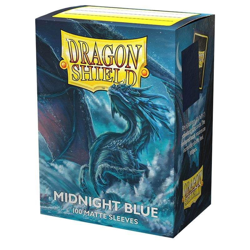 Isola dei Collezionisti - DRAGON SHIELD Standard Sleeves - Matte Midnight Blue (100 Sleeves) - 1