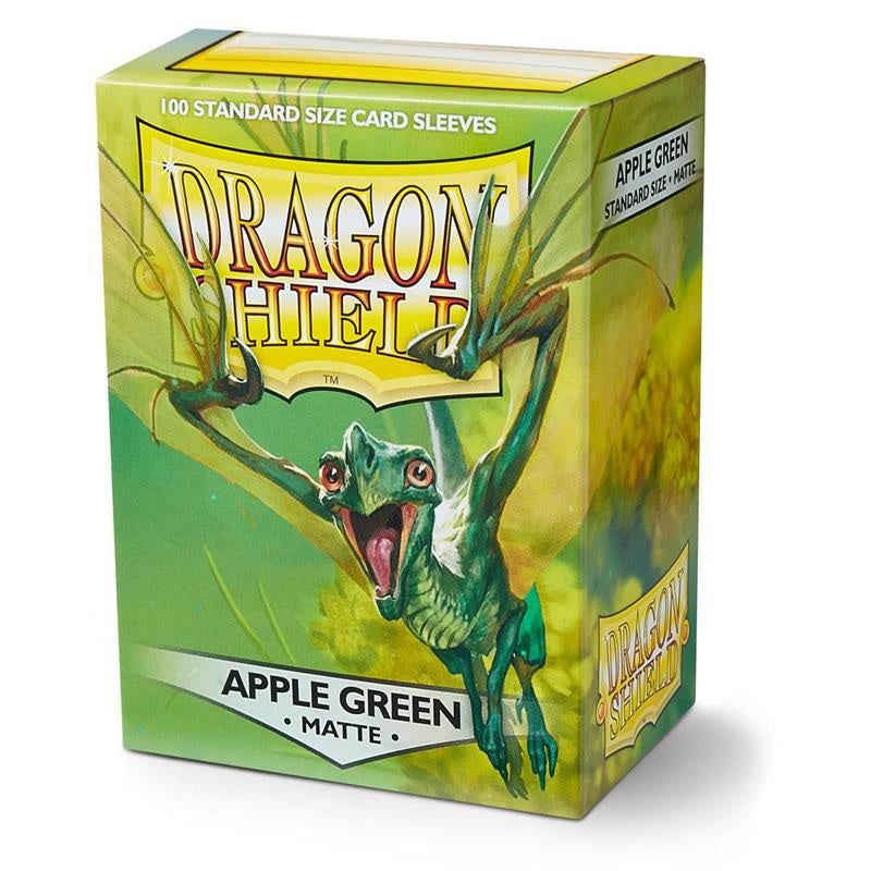 Isola dei Collezionisti - DRAGON SHIELD Standard Sleeves - Matte Apple Green (100 Sleeves) - 1