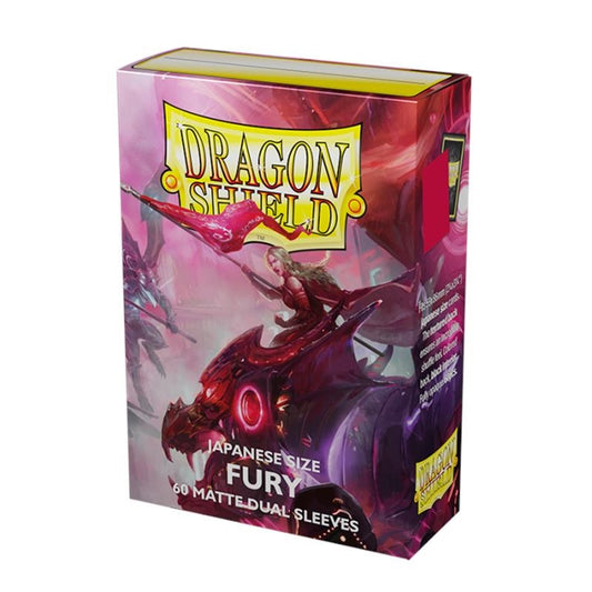 Isola dei Collezionisti - DRAGON SHIELD Small Sleeves - Japanese Matte Dual Fury (60 Sleeves) - 1