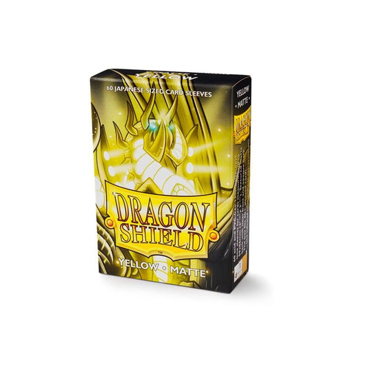 Isola dei Collezionisti - DRAGON SHIELD Small Sleeves - Japanese Matte Yellow (60 Sleeves) - 1