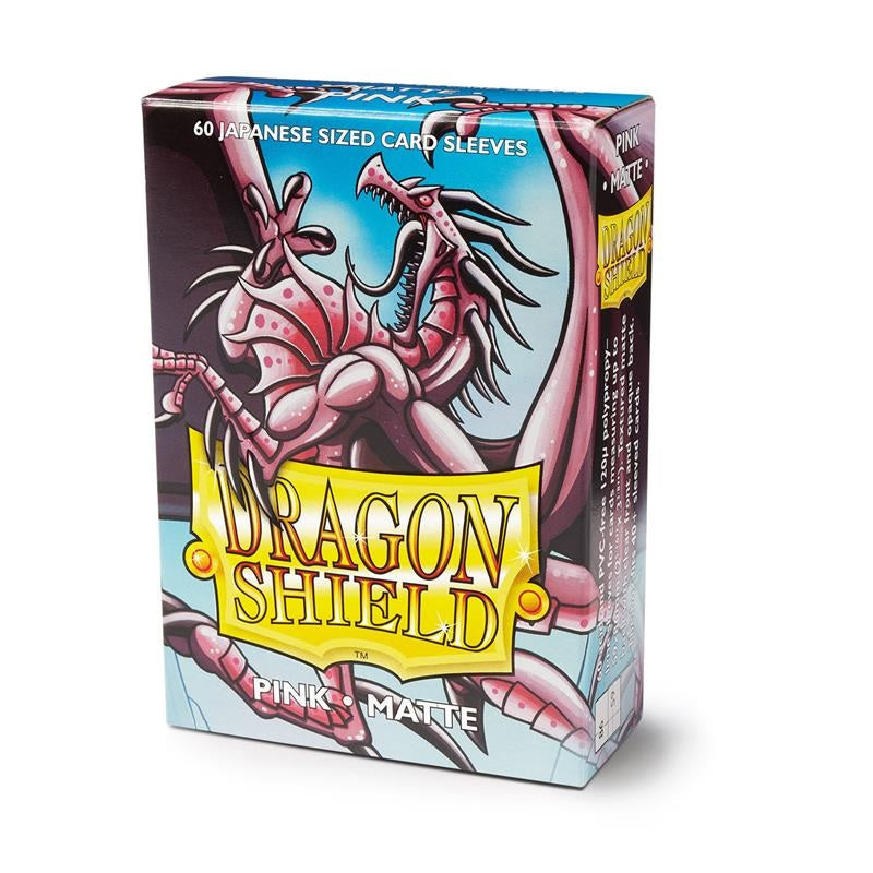 Isola dei Collezionisti - DRAGON SHIELD Small Sleeves - Japanese Matte Pink (60 Sleeves) - 1