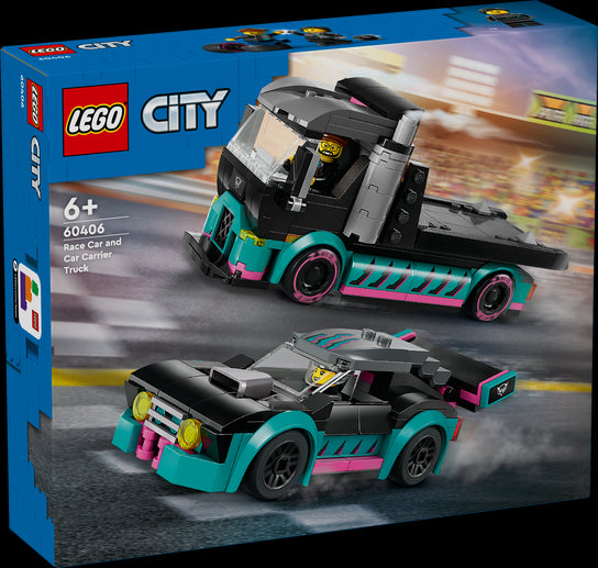 Isola dei Collezionisti - LEGO 60406 Auto da corsa e trasportatore - 1