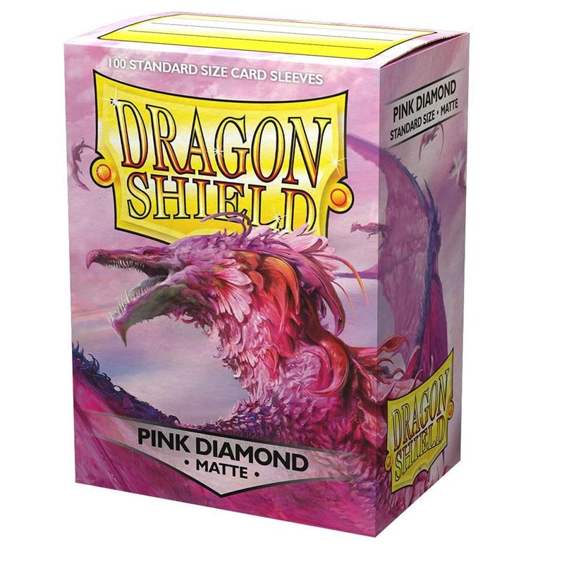 Isola dei Collezionisti - DRAGON SHIELD Standard Sleeves - Matte Pink Diamond (100 Sleeves) - 1