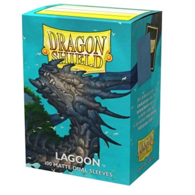 Isola dei Collezionisti - DRAGON SHIELD Dual Matte Sleeves - Lagoon 'Saras' (100 Sleeves) - 1