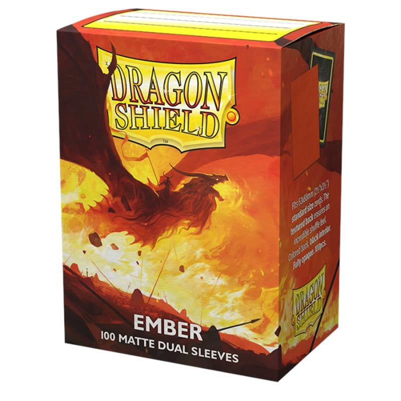 Isola dei Collezionisti - DRAGON SHIELD Dual Matte Sleeves - Ember 'Alaric, Revolution Kindler' (100 Sleeves) - 1