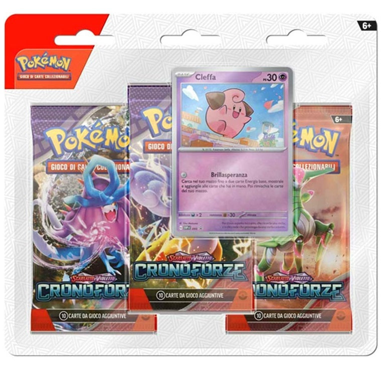 Isola dei Collezionisti - POKEMON - Blister 3 Bustine + 1 Card Scarlatto e Violetto Cronoforze - ITA - 1