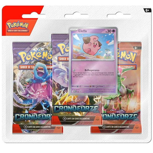 Isola dei Collezionisti - POKEMON - Blister 3 Bustine + 1 Card Scarlatto e Violetto Cronoforze - ITA - 1