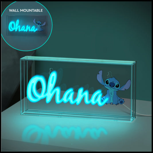 Isola dei Collezionisti - PALADONE Stitch Ohana LED Neon Light - 1