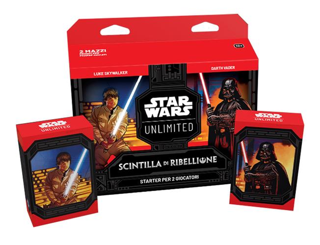 Isola dei Collezionisti - ASMODEE STAR WARS UNLIMITED - STARTER SET SCINTILLA DI RIBELLIONE - ITA - 1