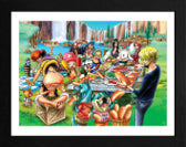 Isola dei Collezionisti - ABYSTYLE ONE PIECE - Stampa Incorniciata (30x40): "Hot-Dog Party" - 1