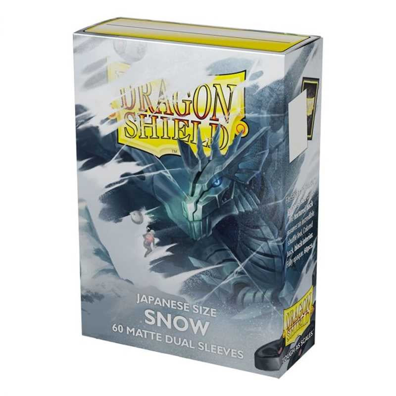 Isola dei Collezionisti - DRAGON SHIELD Small Sleeves - Japanese Matte Dual Snow 'Nirin' (60 Sleeves) - 1