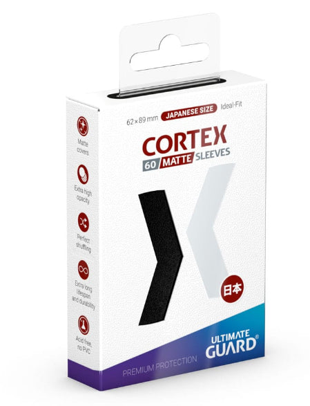 Isola dei Collezionisti - ULTIMATE GUARD Cortex Sleeves Japanese Size Matte Black (60) - 1