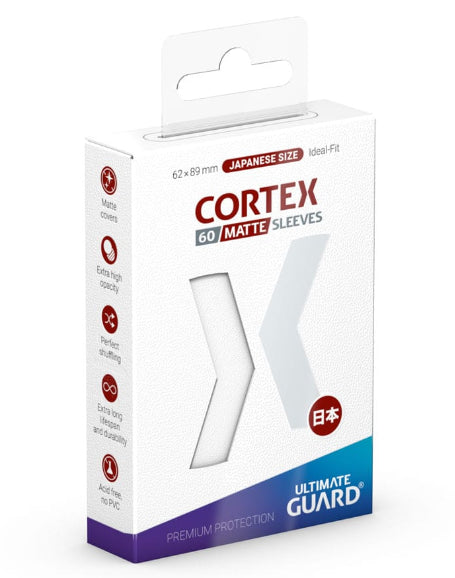 Isola dei Collezionisti - ULTIMATE GUARD Cortex Sleeves Japanese Size Matte White (60) - 1