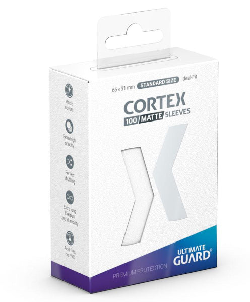 Isola dei Collezionisti - ULTIMATE GUARD Cortex Sleeves Standard Size Matte White (100) - 1