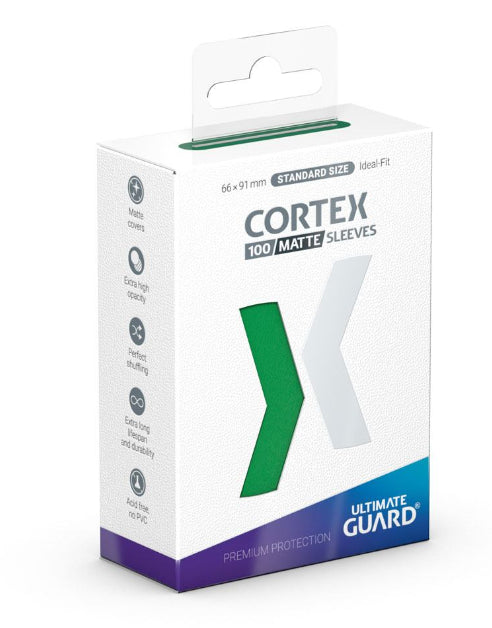 Isola dei Collezionisti - ULTIMATE GUARD Cortex Sleeves Standard Size Matte Green (100) - 1