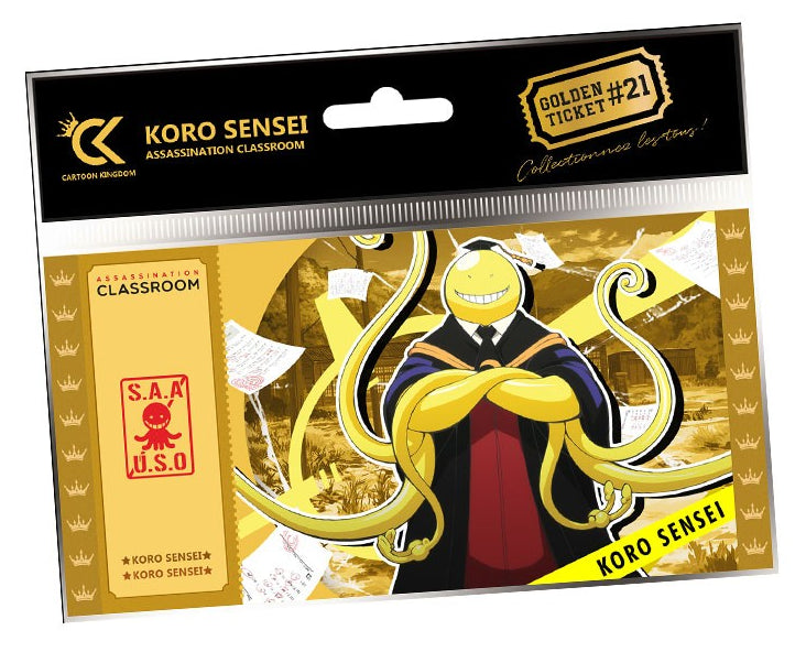 Isola dei Collezionisti - Cartoon Kingdom - ASSASSINATION CLASSROOM - Golden TIcket - Koro Sensei - 1