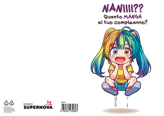 Isola dei Collezionisti - BIGLIETTO AUGURI - BA10 - MANGA NANI - 2