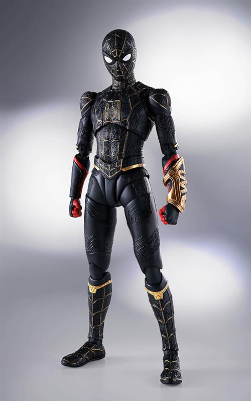 Isola dei Collezionisti - 79850 - SPIDER-MAN: NO WAY HOME - SH FIGUARTS - SPIDER-MAN BLACK/GOLD 15CM - 1