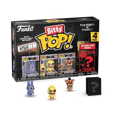 Isola dei Collezionisti - 73047 - FIVE NIGHTS AT FREDDIE'S - FUNKO BITTY POP VINYL FIGURE - NIGHTMARE BONNIE (4PK) - 1