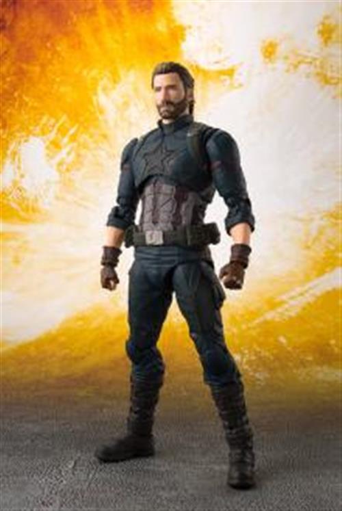 Isola dei Collezionisti - 60684 - AVENGERS INFINITY WAR - SH FIGUARTS - CAPTAIN AMERICA & TAMASHII EFFECT EXPLOSION 16CM - 1