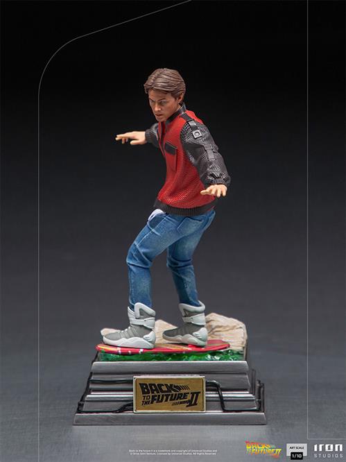 Isola dei Collezionisti - 78457 - BACK TO THE FUTURE II - NARTY MCFLY ON HOVERBOARD - STATUA 20CM - 1