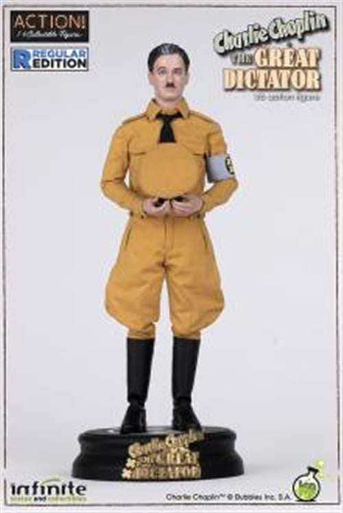 Isola dei Collezionisti - 84132 - CHARLIE CHAPLIN GREAT DICTATOR - 1/6 REGULAR STATUA 28CM - 1