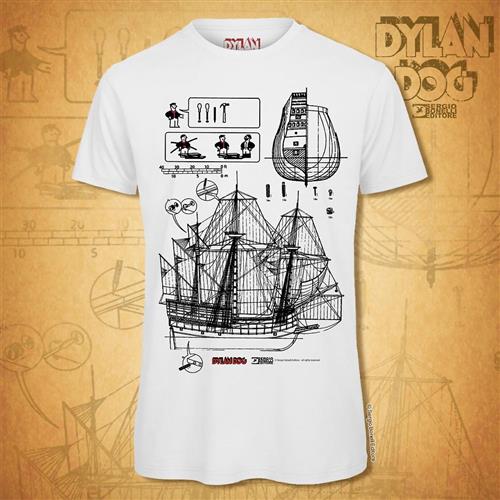 Isola dei Collezionisti - DYLAN DOG GALEONE - T-SHIRT - LOGO TAGLIA L - 1