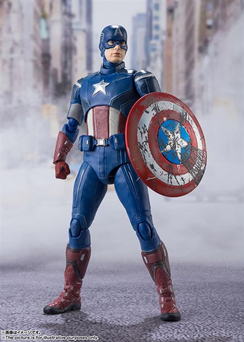 Isola dei Collezionisti - 75339 - MARVEL AVENGERS ASSEMBLE - SH FIGUARTS - CAPTAIN AMERICA 15CM - 1