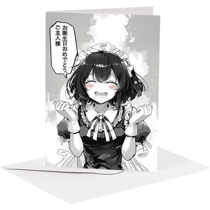 Isola dei Collezionisti - BIGLIETTO AUGURI - BA12 - MANGA MAID - 1