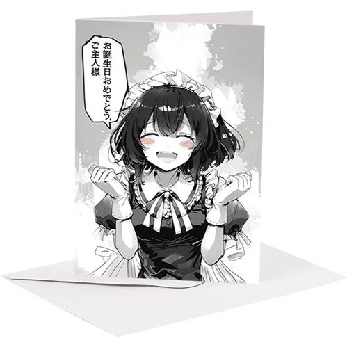 Isola dei Collezionisti - BIGLIETTO AUGURI - BA12 - MANGA MAID - 1