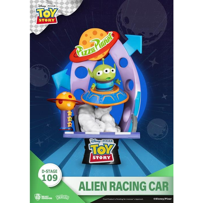 Isola dei Collezionisti - 84260 - DISNEY PIXAR- TOY STORY - D-STAGE STATUE - ALIENS RACINGCAR 16CM - 1