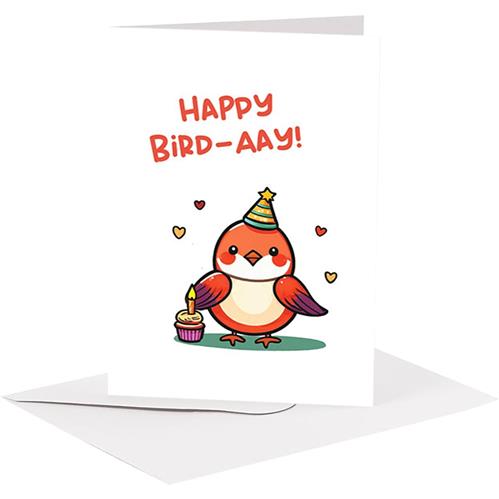 Isola dei Collezionisti - BIGLIETTO AUGURI - BA17 - KAWAII BIRD-AAY - 1