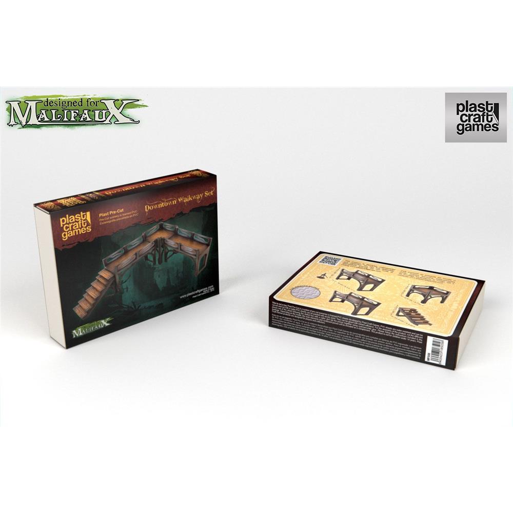 PLC:WYRMF005 Plast Craft Malifaux Terrain: Downtown Walkway Set