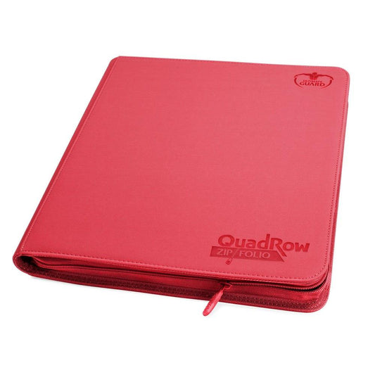 UGD010468 Ultimate Guard 12-Pocket QuadRow ZipFolio XenoSkin Red