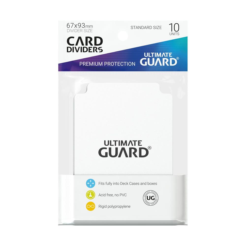 UGD010080 Ultimate Guard Card Dividers Standard Size White (10)