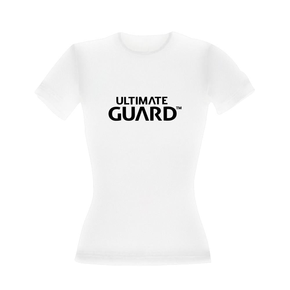 UGDP010018S Ultimate Guard Ladies T-Shirt Wordmark White TG-S