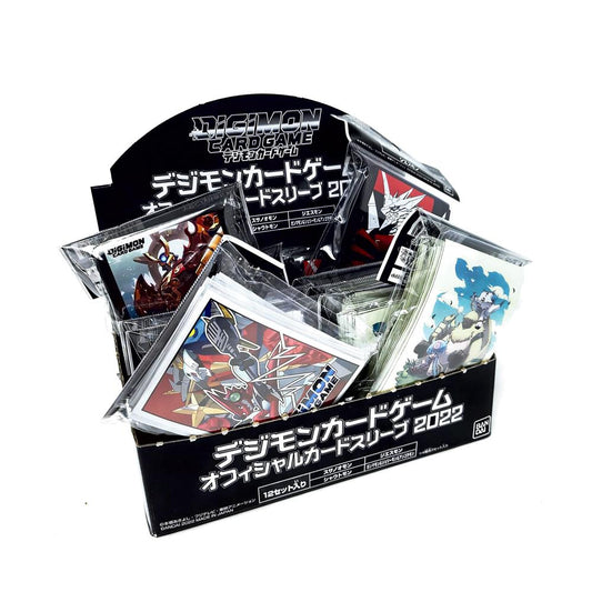 Display 12x Digimon Card Game Official Deck Protectors (60 sleeves)